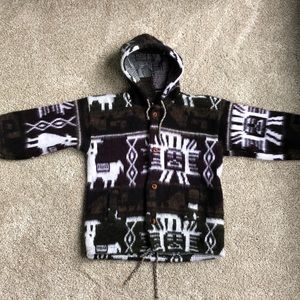 Alpaca print boy jacket